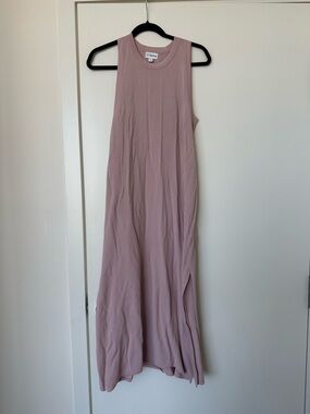 Blush Pink Sleeveless Maxi Dress